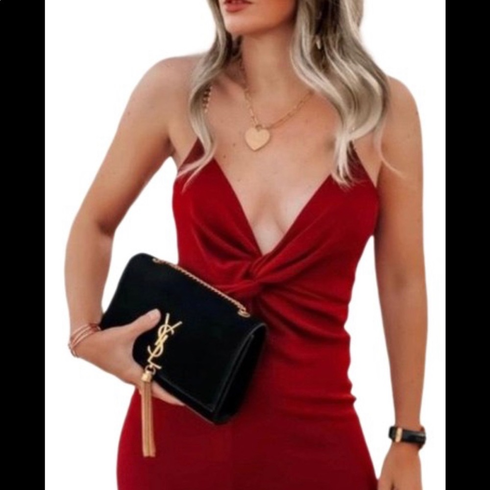 Zara Long V-Neck Jumpsuit. New with Tags.